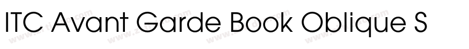ITC Avant Garde Book Oblique SWA字体转换